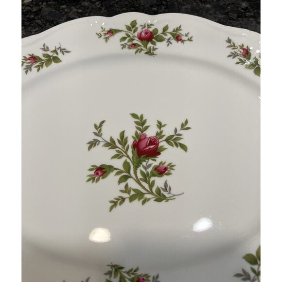13” Johann Haviland Moss Rose Traditions Oval Serving Platter - Picture 3 of 4